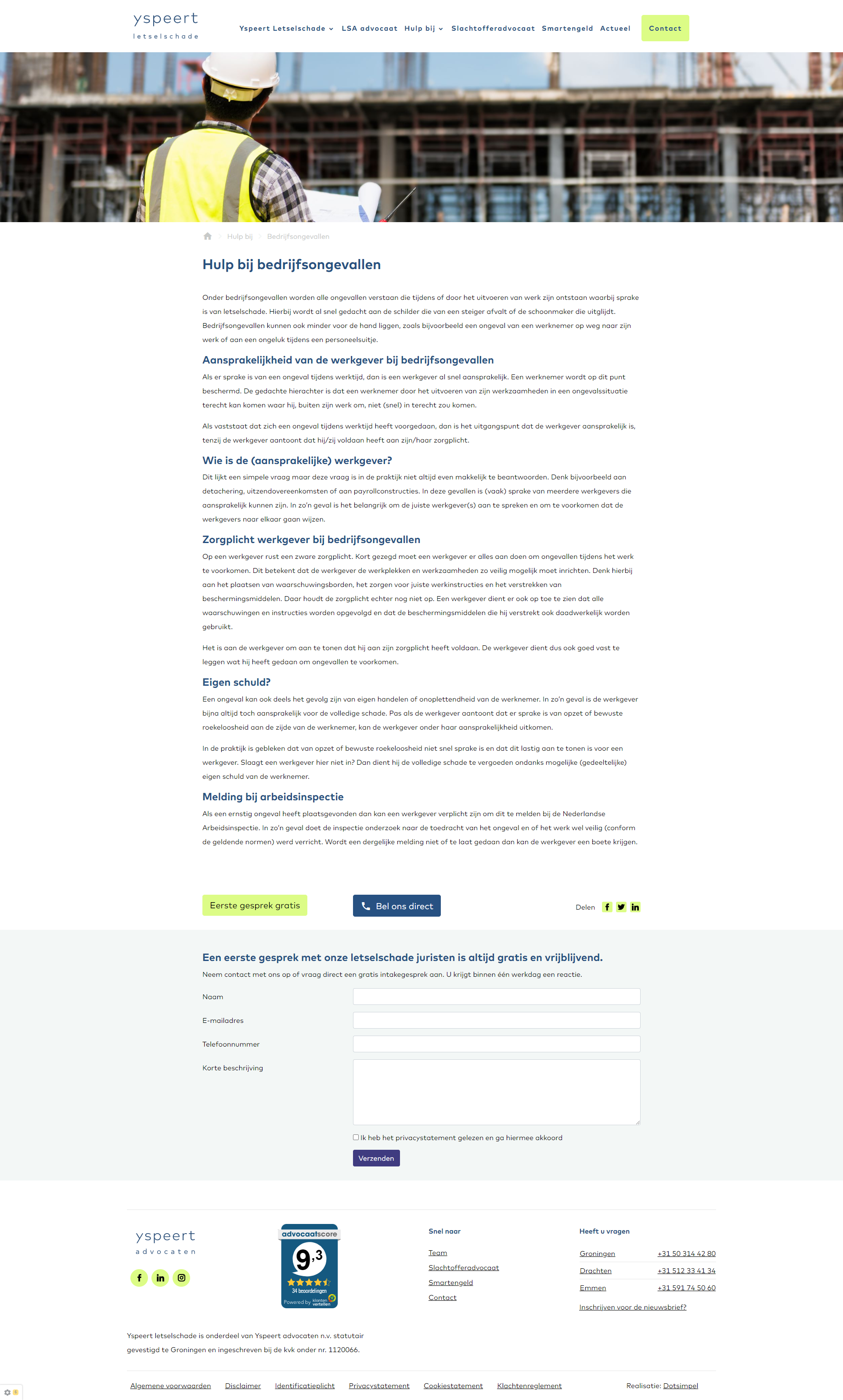 Yspeert letselschade